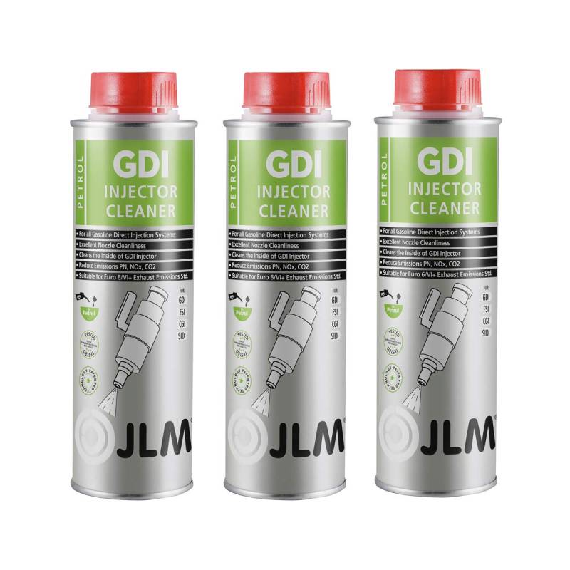 JLM Benzin GDI Injector Cleaner 3 x 250ml (750ml) | 3er Pack von JLM