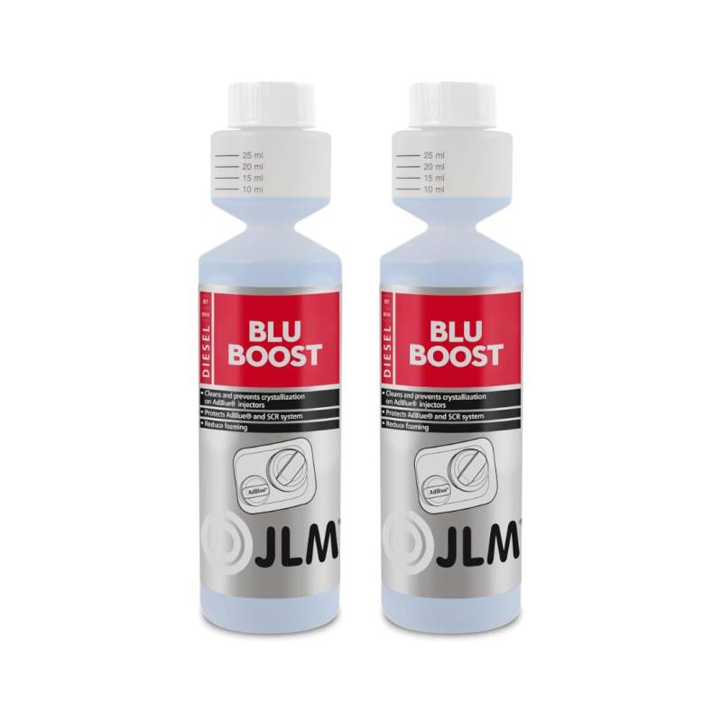 JLM BluBoost Anti-Kristallisation 2X 250 ml (500ml) - Zusatz für AdBlue® verhindert Kristallbildung im SCR-System - reinigt Katalysatoren ohne Werkstattbesuch - Systemreiniger von JLM