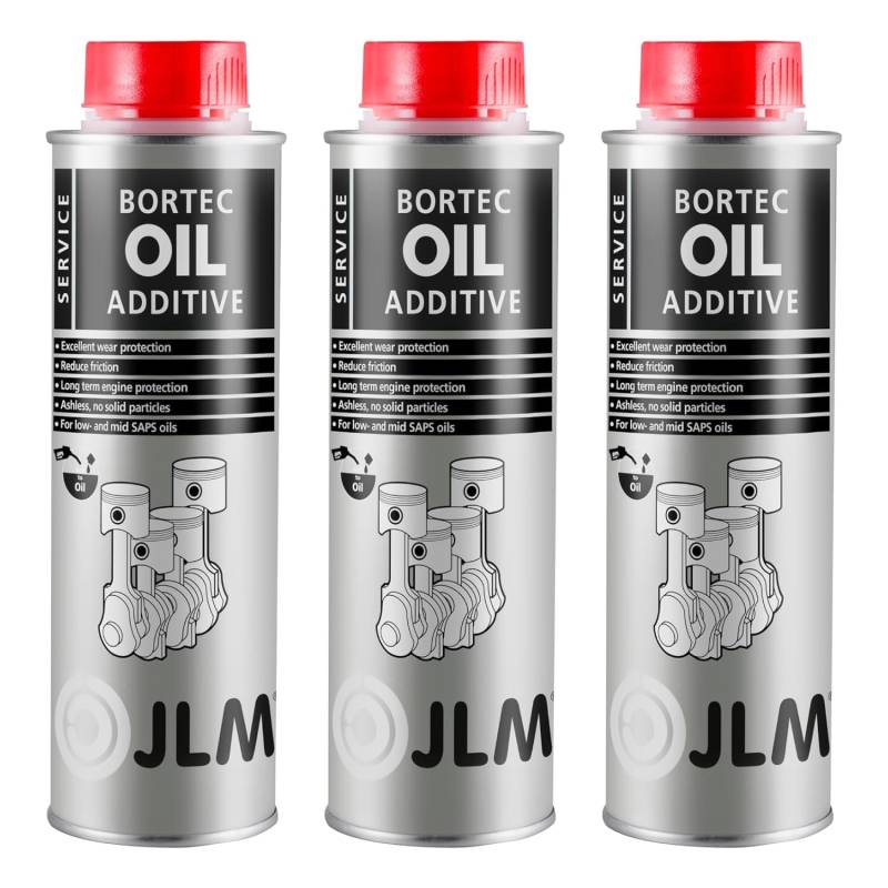 JLM Bortec Ölzusatz/Friction Fighter 3 x 250ml (750ml) | 3er Pack von JLM