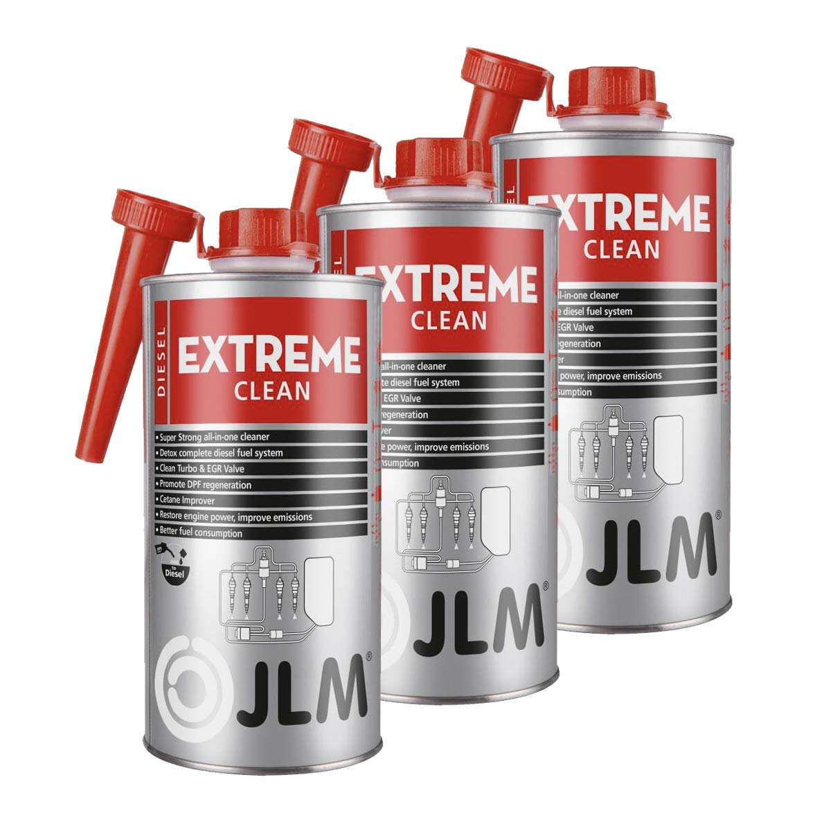 JLM Diesel Extreme Clean 3 x 1 Liter (3 Liter) 3er Pack von JLM