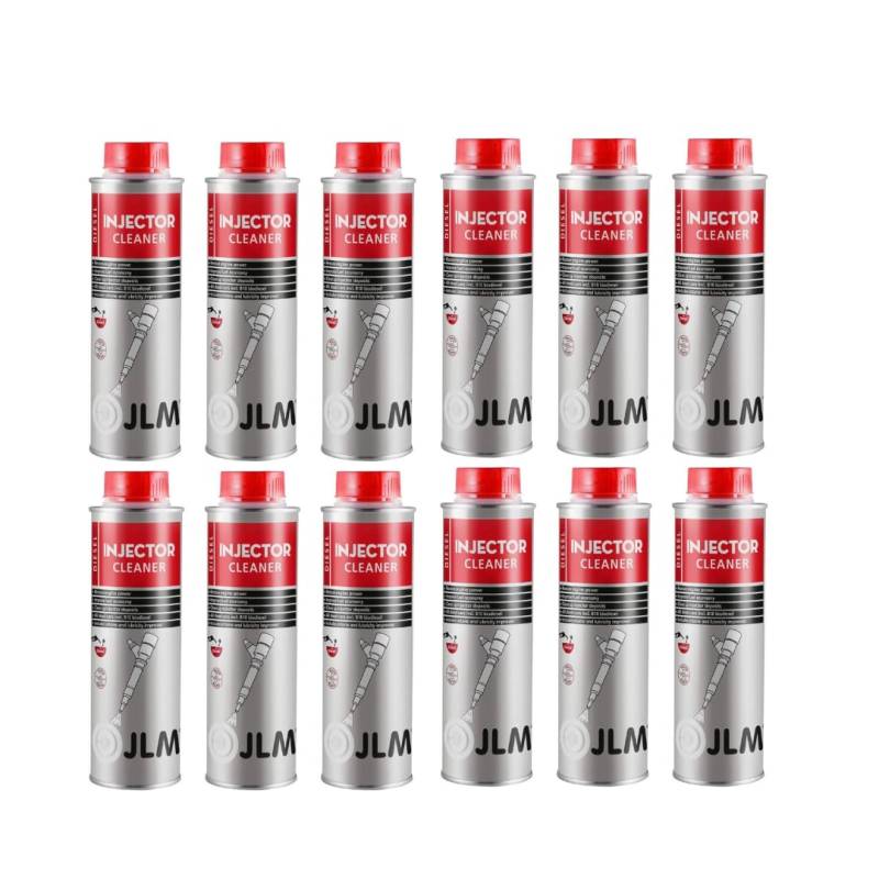 JLM Diesel Injektor Reiniger 12 x 250ml (3000ml) | 12er Pack Diesel Injector Cleaner | Diesel Kraftstoffsystemreiniger von JLM