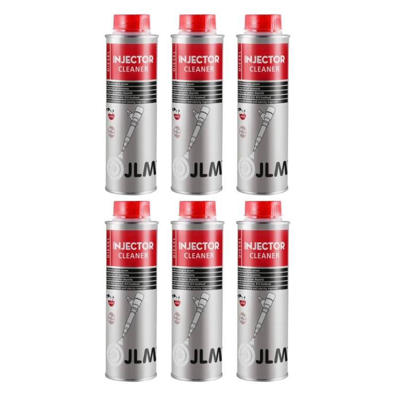 JLM Diesel Injektor Reiniger 6 x 250ml (1500ml) | 6er Pack Diesel Injector Cleaner | Diesel Kraftstoffsystemreiniger von JLM