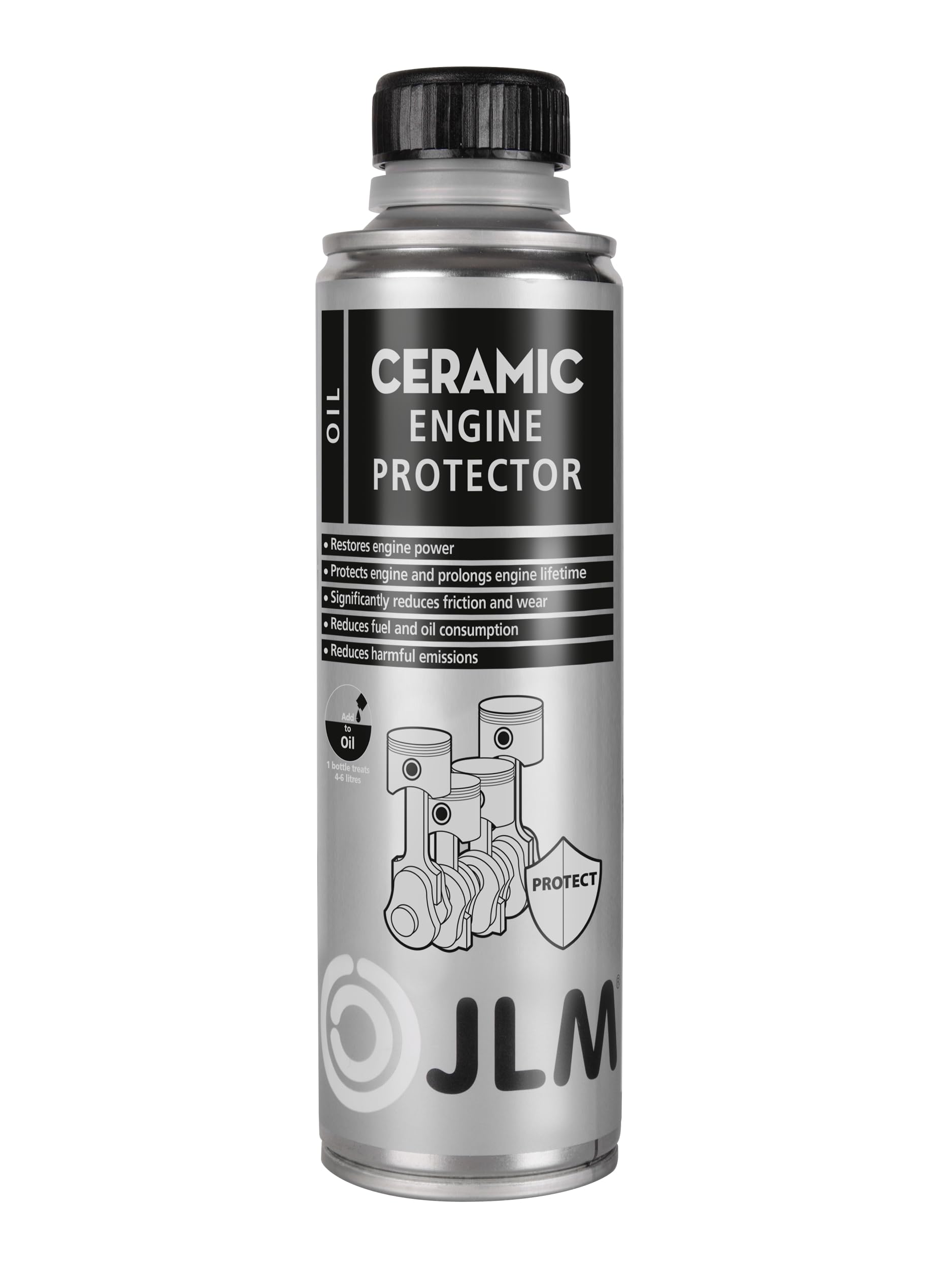 JLM Keramik Öladditiv - Keramik Zusatz für Motoröl - Keramikverschleißschutz - Motorschutz - geringerer Verschleiß & weniger Kraftstoffverbrauch - 250ml von JLM