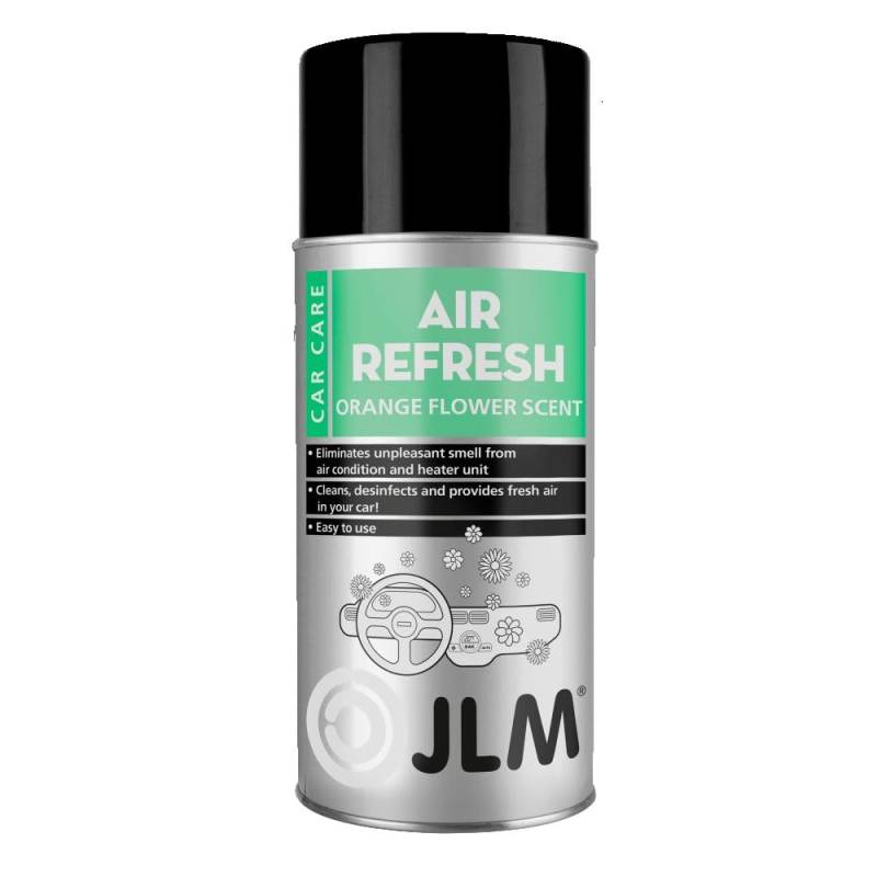 JLM Lubricants Lufterfrischer Orange Flower für Klimaanlagen & Umluftsysteme - Belebender Duft, Reinigung/Auffrischung und lang anhaltende Wirkung - einfache Anwendung - JLM (J08010) - 150ml von JLM