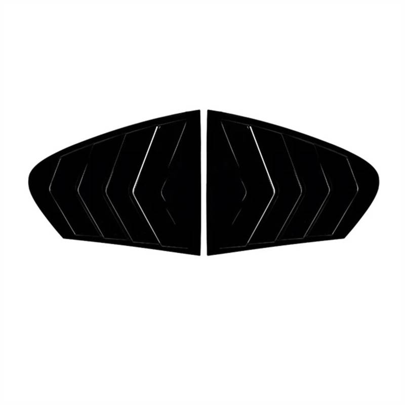 1 Paar Add-on-Klebeband-Heckscheiben-Viertelglaskanal-Lüftungsschlitzabdeckungen, kompatibel for BMW 5er-Serie F10 2011–2017, 4-türige Limousine(Black) von JLPOCRBJ