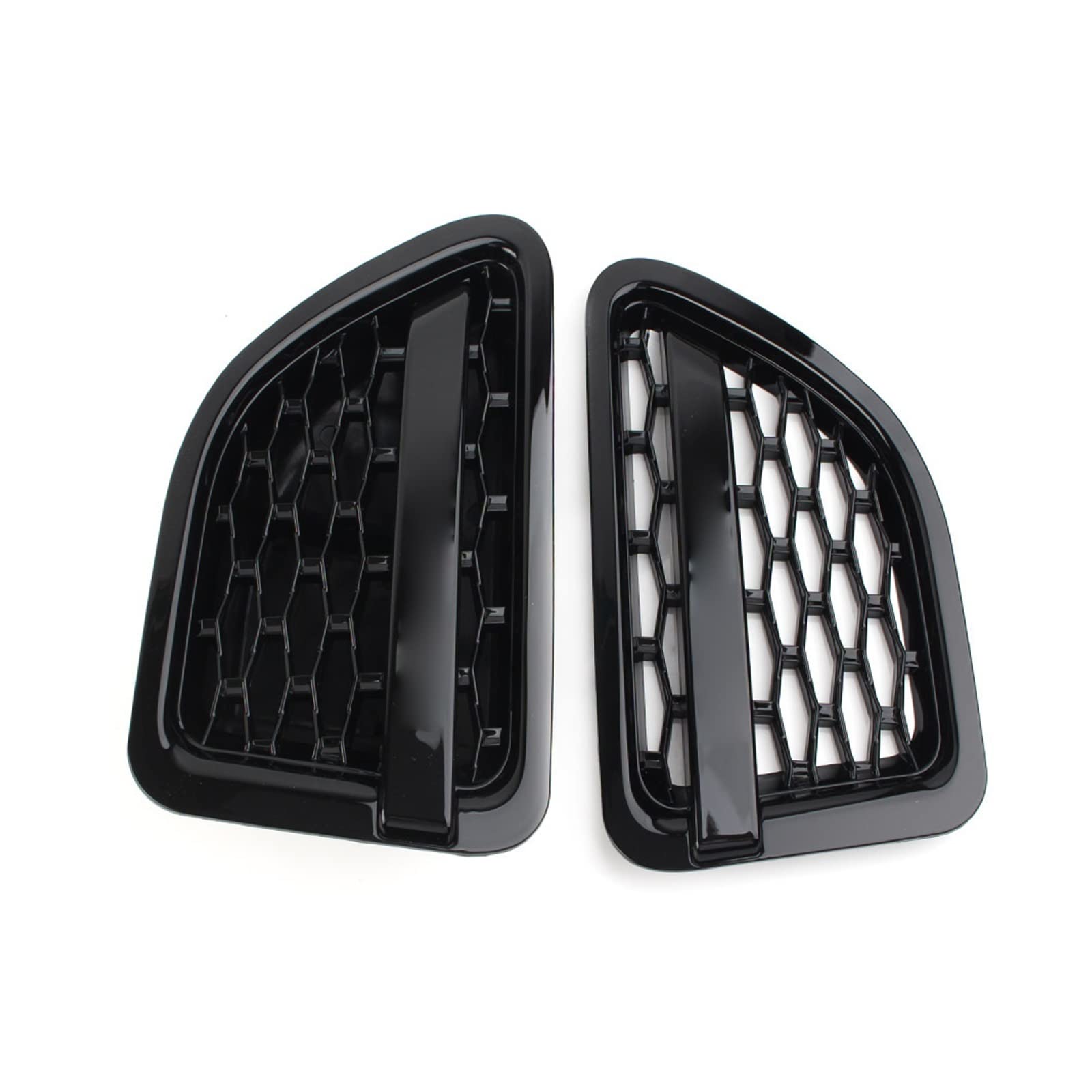 1 Paar Auto-Frontgrill, Lufteinlass, Kotflügel, Entlüftungsgrill, kompatibel for Land Rover Range Rover Sport 2005 2006 2007 2008 2009, glänzend schwarz von JLPOCRBJ