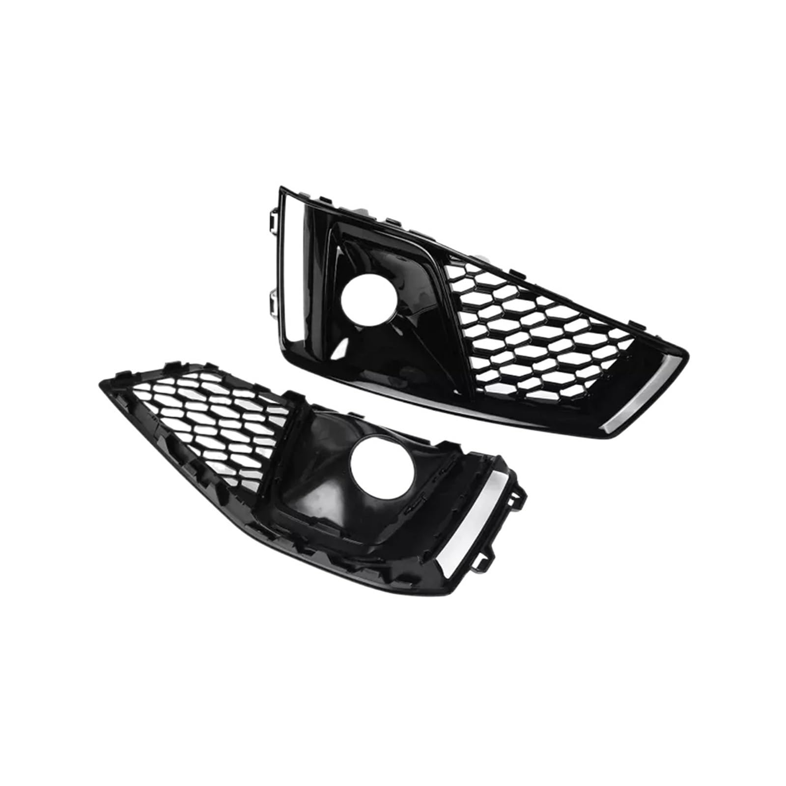 1 paar Auto Front Stoßstange Nebel Licht Lampe Grill Grille Waben Kompatibel for Audi A4 B9 S-LINES S4 2019 2020 8WD807681J 8WD807682J von JLPOCRBJ