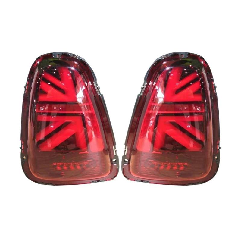 12 V Paar Auto-Lichtbaugruppe Kompatibel for BMW Mini Cooper R56 R57 2007-2013 Bremsrücklicht Auto-Rücklicht Auto-LED-Leuchten Rücklicht(2007-2013 Red) von JLPOCRBJ