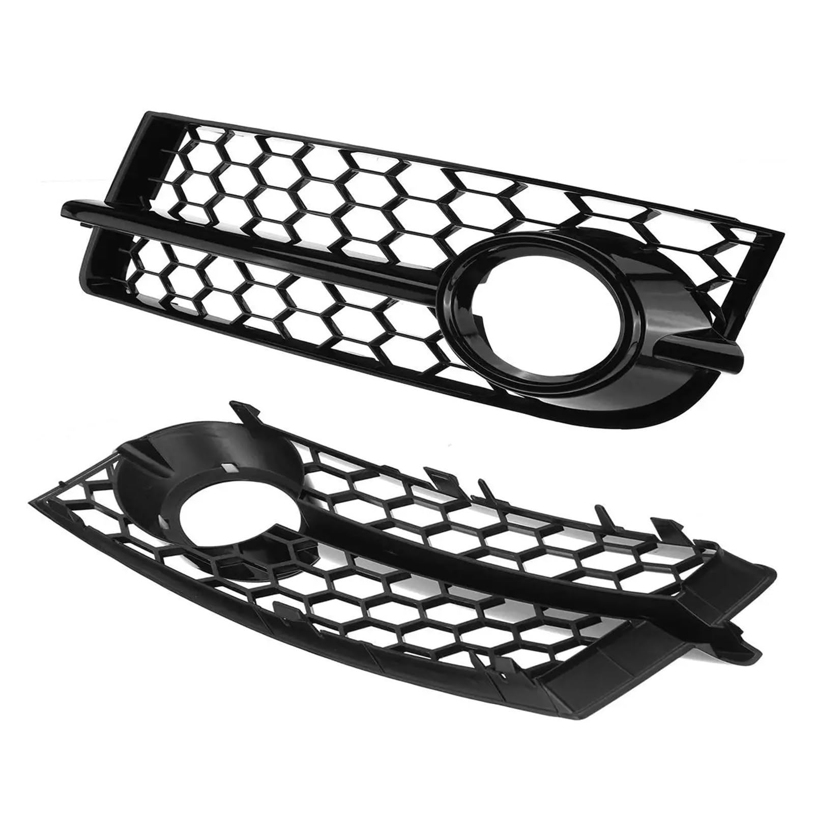 2 PCS TT 8J Auto-Nebelscheinwerfer-Grill-Lampenabdeckung Waben-Sechskant-Kühlergrill Kompatibel for Audi TT 8J 2006-2014 8J080768201C 8J080768101C von JLPOCRBJ