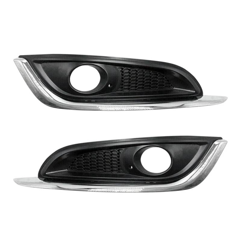 2 Pcs Front Stoßstange Nebel Lichter Kühlergrill Chrom Trim Fit Kompatibel for Buick Regal 2014-2016 von JLPOCRBJ