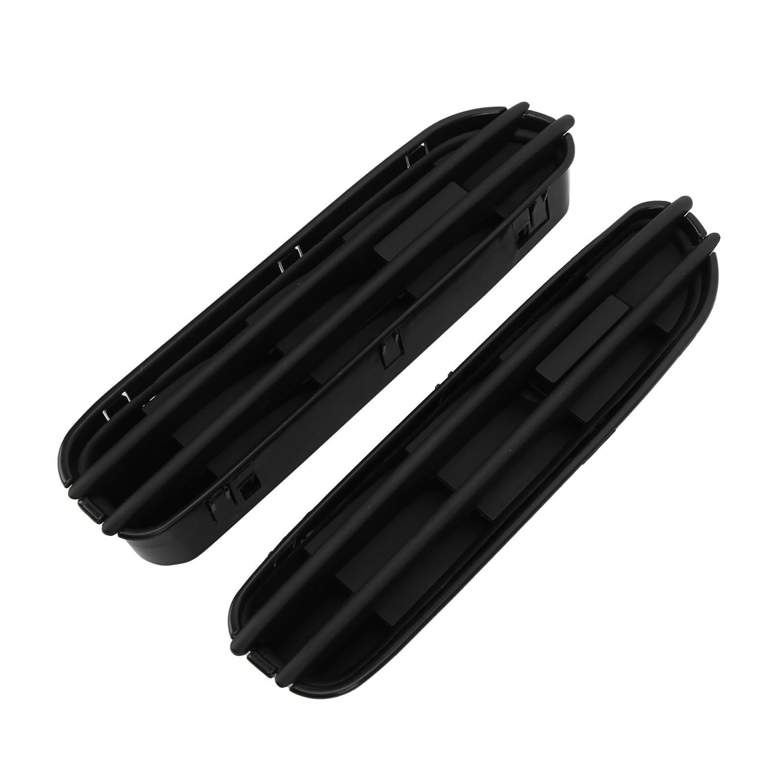 2Pcs Auto Seite Flügel Fender Vent Grille Auto Styling Schwarz Fender Vent Luftstrom Spoiler Fit Kompatibel for BMW e60 M5(Plating) von JLPOCRBJ