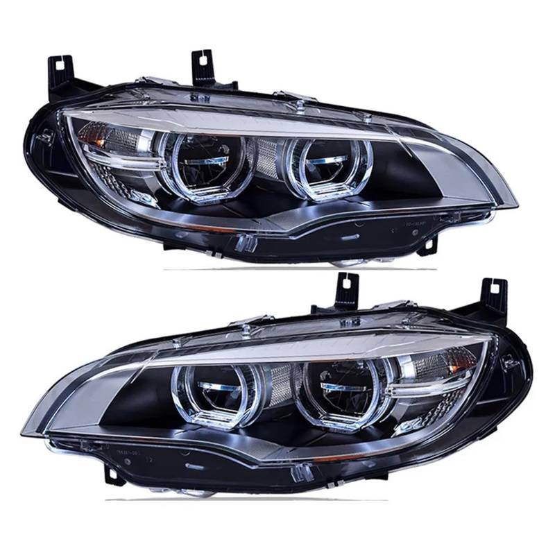 2pc Led-Scheinwerfer Kompatibel for BMW E71 X6 2008-2014 Auto Upgrade Led Styling E71 Front DRL Blinker lichter Zubehör von JLPOCRBJ