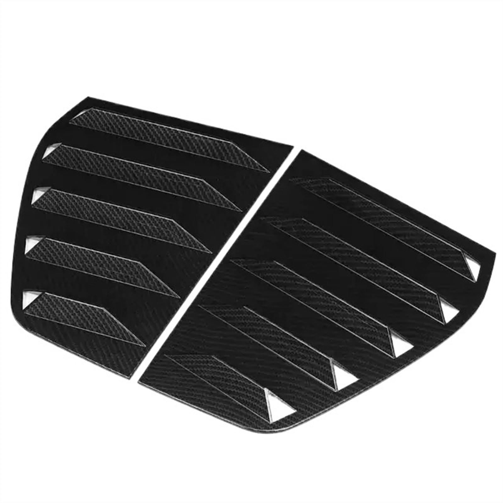 3 Farbe 2 Stück Auto Heckscheibe Jalousie Verschlussabdeckung Verkleidung kompatibel for VW for Golf MK6 2010–2014 Heckscheibe Jalousie Seitenschlitzverkleidung(Carbon Fiber) von JLPOCRBJ