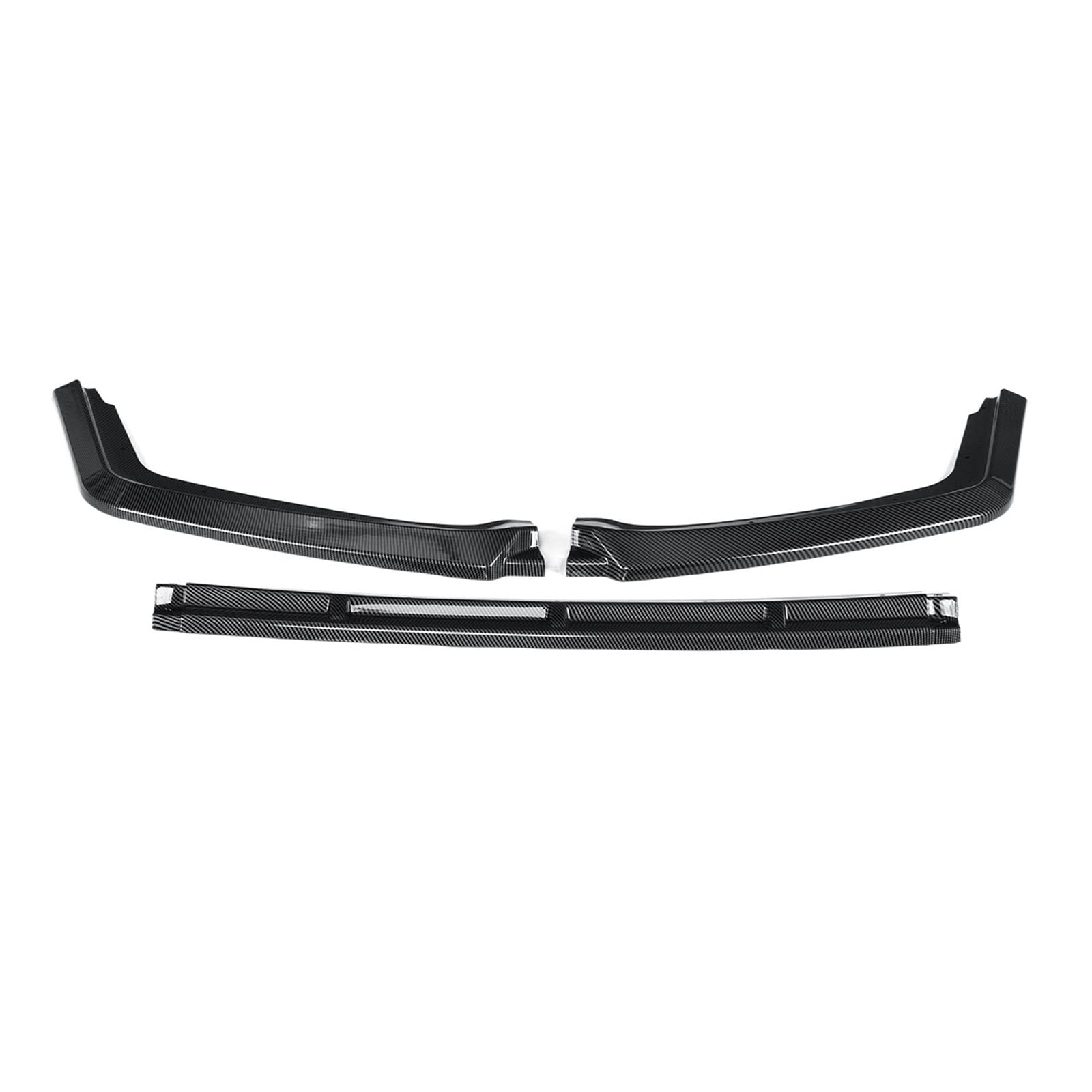 3 PCS Auto Vorderen Stoßfänger Lip Body Kit Spoiler Diffusor Schutz Abdeckung Deflektor Lippen Kompatibel for Honda Civic Hatchback SI 2016-2021(Carbon look) von JLPOCRBJ