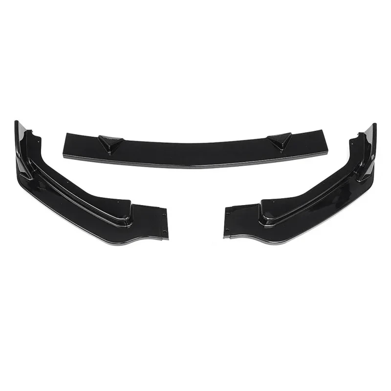 3 teile/satz Auto Vorderen Stoßfänger Lip Body Kit Spoiler Kompatibel mit Infiniti Q50 2014-2021(Glossy Black 14-17) von JLPOCRBJ