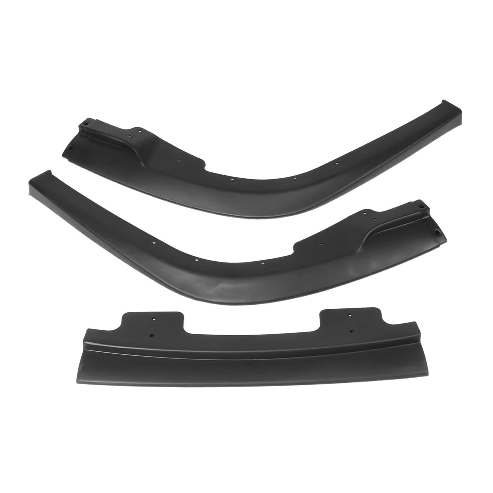 3-teiliges Auto-Frontstoßstangen-Lippenkörper-Set, Spoiler, Splitter, Diffusor, Abdeckung, Deflektorlippen, kompatibel for Subaru Impreza WRX Sti S204 2006–2007(Matte Black) von JLPOCRBJ