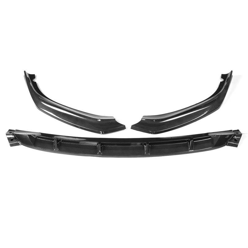 3-teiliges Auto-Frontstoßstangen-Lippensplitter-Diffusor-Körperset, Spoiler, Stoßstangenschutz, Schutz, kompatibel for BMW 5er G30 G31 G38 540i Sport(Carbon Fiber Grain) von JLPOCRBJ