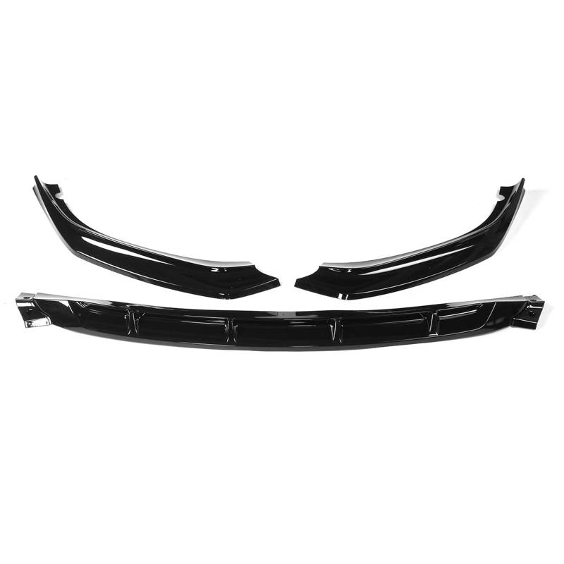 3-teiliges Auto-Frontstoßstangen-Lippensplitter-Diffusor-Körperset, Spoiler, Stoßstangenschutz, Schutz, kompatibel for BMW 5er G30 G31 G38 540i Sport(Glossy Black) von JLPOCRBJ