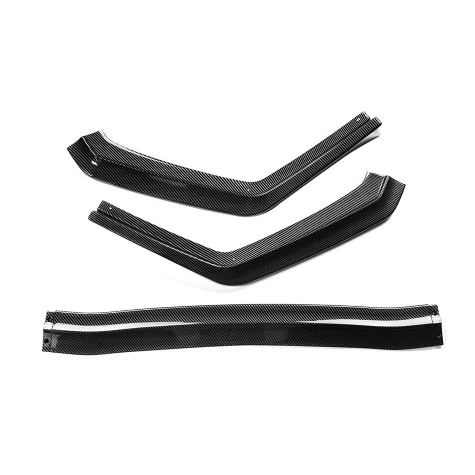 3-teiliges Auto-Frontstoßstangen-Spoiler-Lippenschutz, Lowetr-Splitter-Diffusor-Stoßfänger-Körper-Kit, kompatibel for Subaru WRX STI 2015 2016 2017 2018 2019(Carbon fiber) von JLPOCRBJ