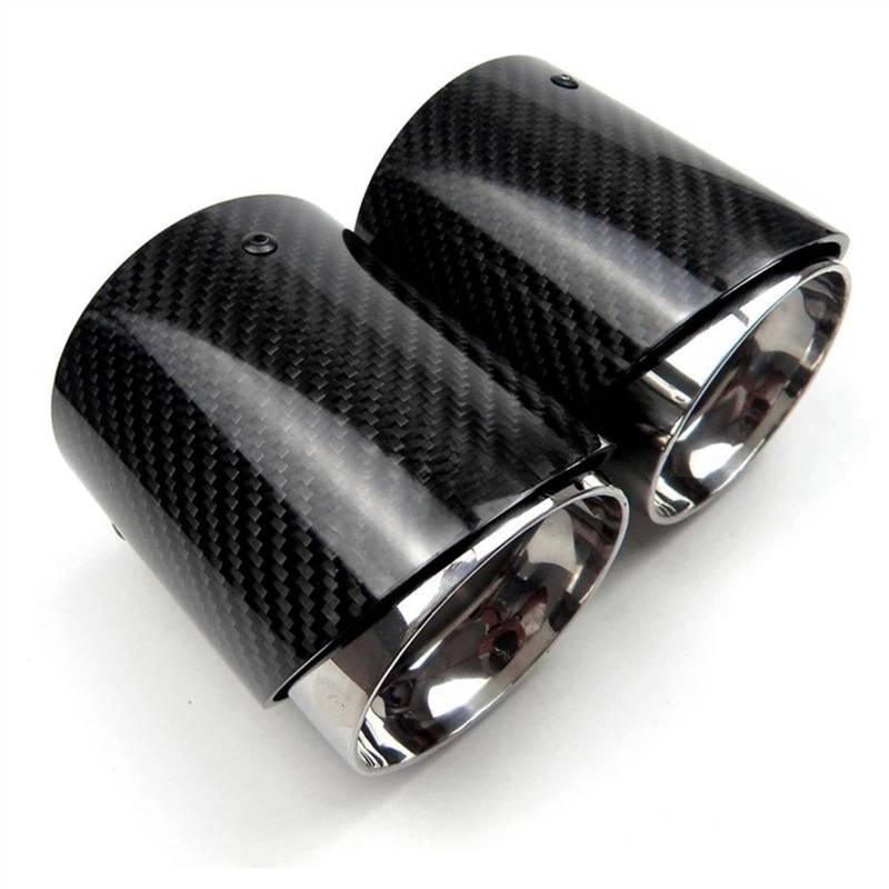 3K Carbon Fiber Auto Auspuff Systeme Kompatibel for MINI Cooper S R55 R56 R57 R58 R59 R60 R61 F54 F56 F57 F60 1PC Schalldämpfer Tipps Ende Schwanz(R60 R61) von JLPOCRBJ