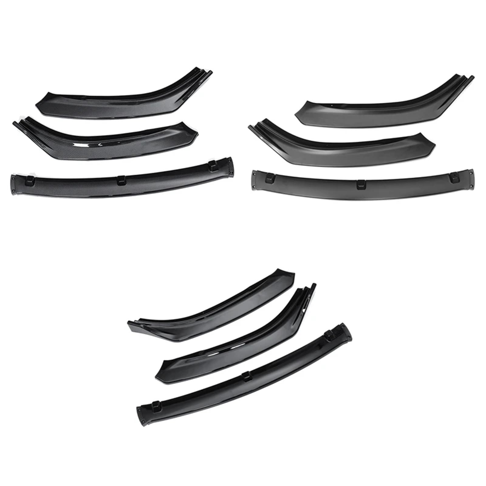 3Pcs Auto Frontschürze Spoiler Splitter Lip Abdeckung Trim Kompatibel for Mazda 6 Atenza 2014 2015 2016 2017 2018 von JLPOCRBJ