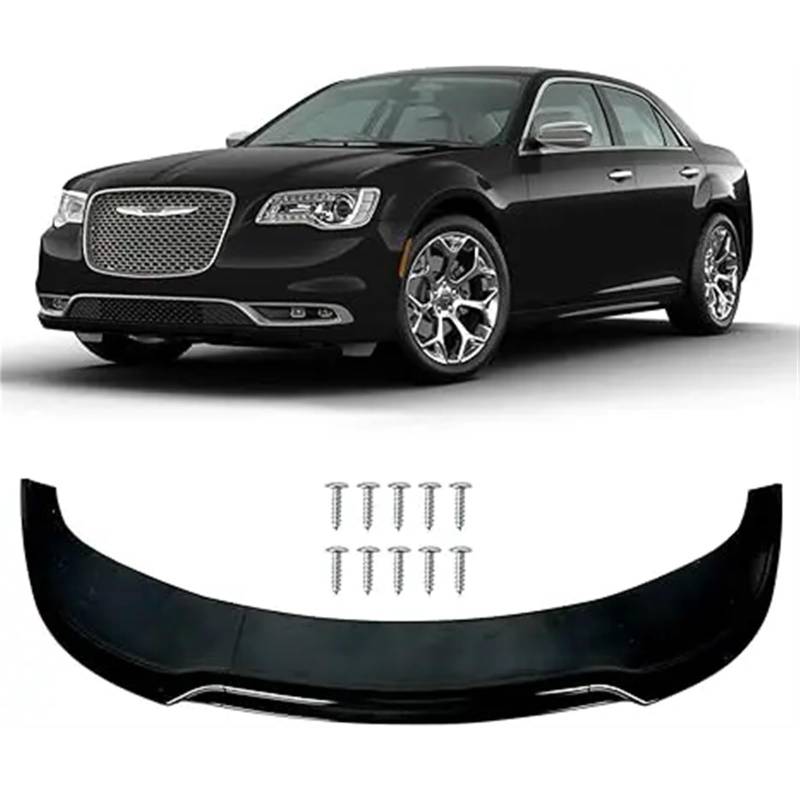 3Pcs Front Lip Kompatibel for Chrysler 300 CS Touring Sport SRT 2015-2023 Splitter Diffusor Spoiler Auto zubehör(Glossy Black) von JLPOCRBJ