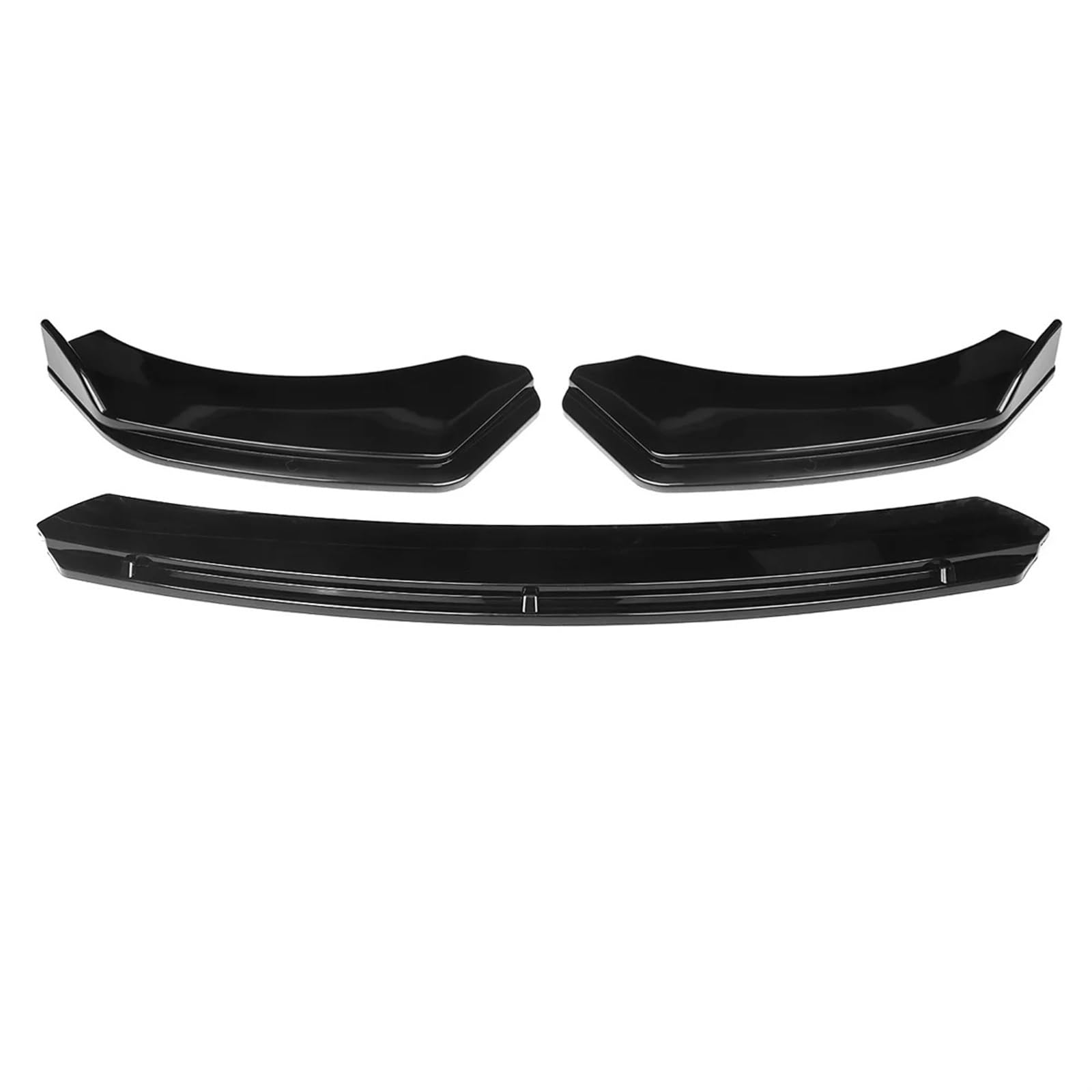 3x Auto Front Stoßstange Splitter Diffusor Lip Spoiler Schutz Universal Kompatibel for SEAT LEON FR 5F MK1 MK3 MK3.5 MK5 for Ibiza 6J 6L Body Kit(Glossy Black) von JLPOCRBJ