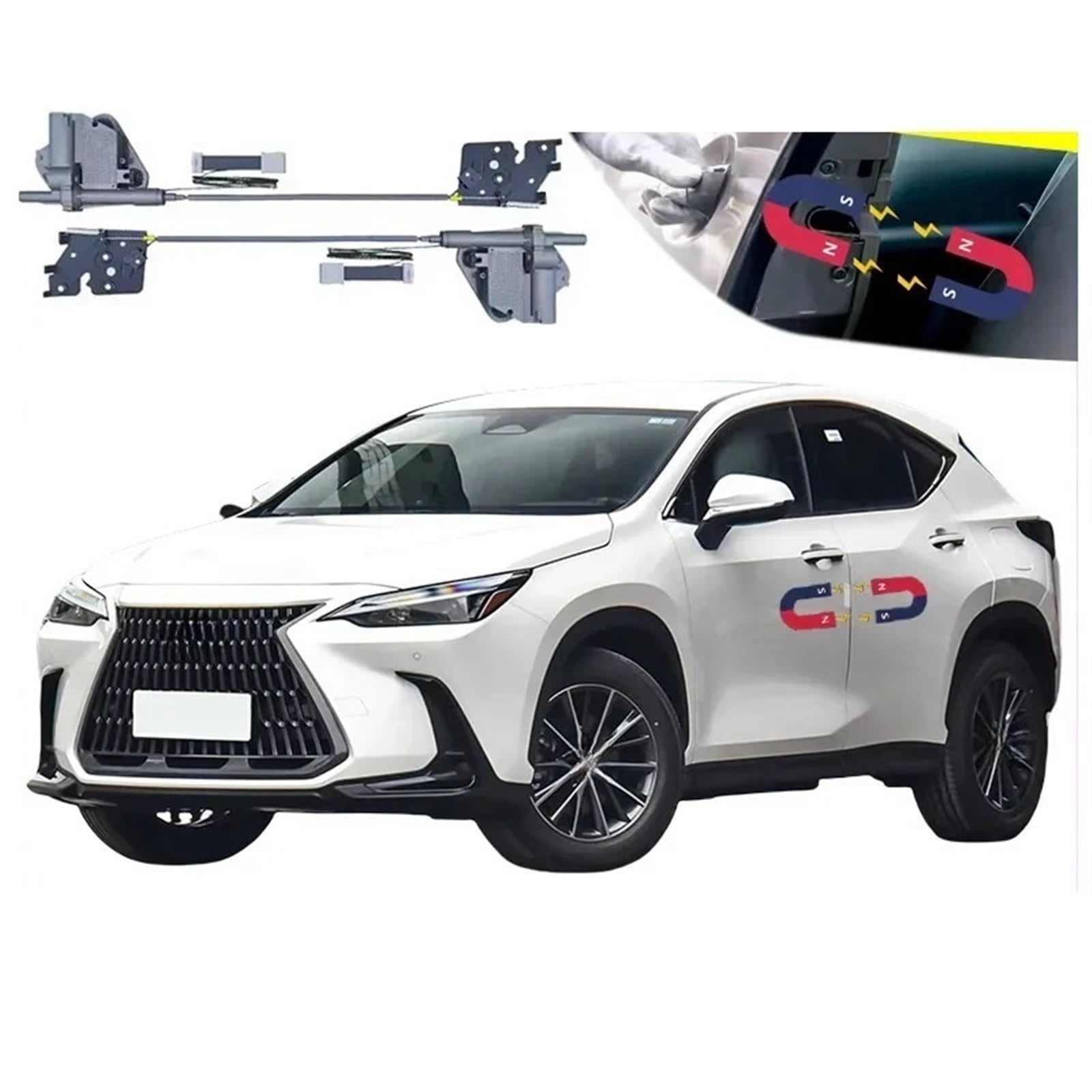 4 stücke Auto Smart Elektrische Saugtür Umgerüstet Automatische Schlösser Soft Close Anti Pinch Kompatibel for Lexus NX 2022-2024 Auto Zubehör von JLPOCRBJ