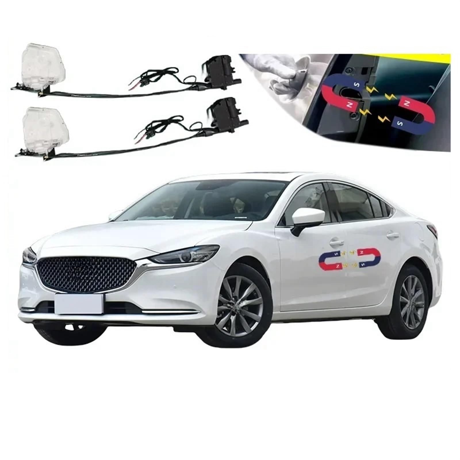 4 stücke Auto Smart Elektrische Saugtür Umgerüstet Automatische Schlösser Soft Close Anti Pinch Kompatibel for Mazda Artez 2014-2021 Auto Zubehör von JLPOCRBJ