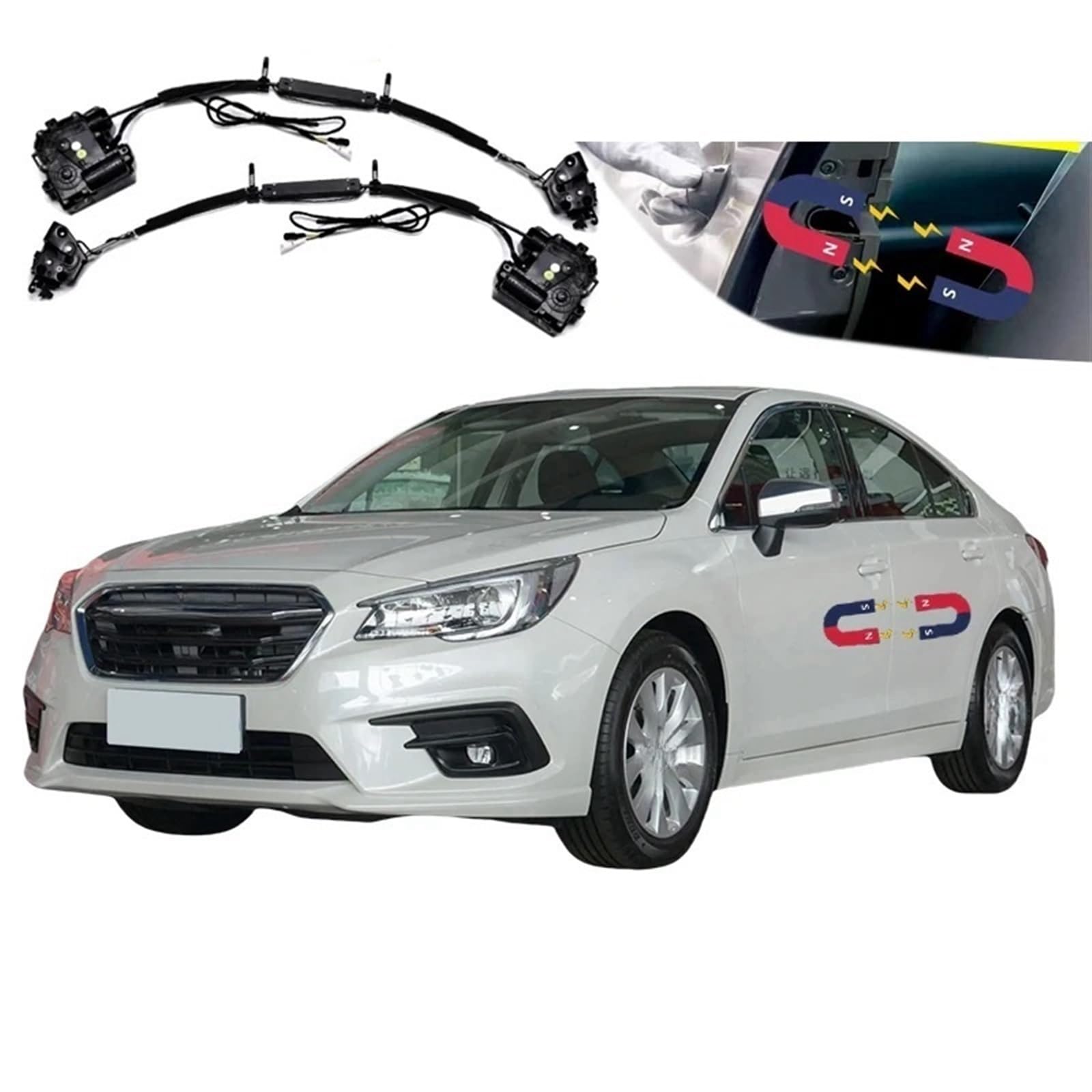 4 stücke Auto Smart Elektrische Saugtür Umgerüstet Automatische Schlösser Soft Close Anti Pinch Kompatibel for Subaru Legacy 2019-2021 Auto Zubehör von JLPOCRBJ