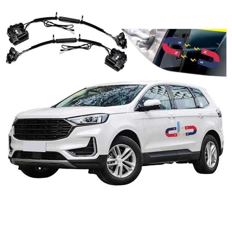 4 stücke Auto Smart Elektrische Saugtür Umgerüstet Automatische Schlösser Soft Close Anti Pinch Super Silence Kompatibel for Ford Edge 2015-2021 von JLPOCRBJ