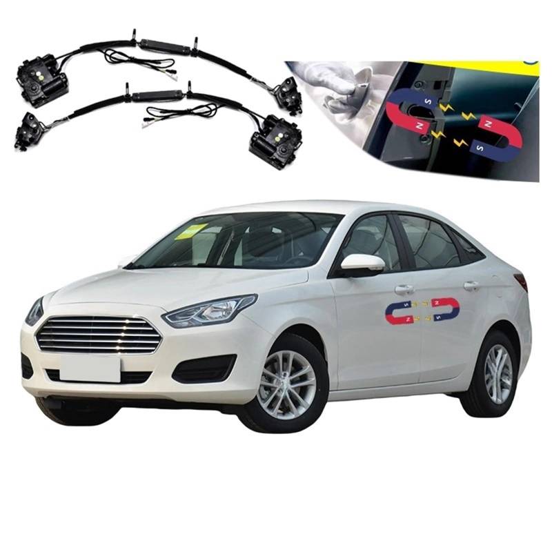 4 stücke Auto Smart Elektrische Saugtür Umgerüstet Automatische Schlösser Soft Close Anti Pinch Super Silence Kompatibel for Ford Escort 2015-2019 von JLPOCRBJ