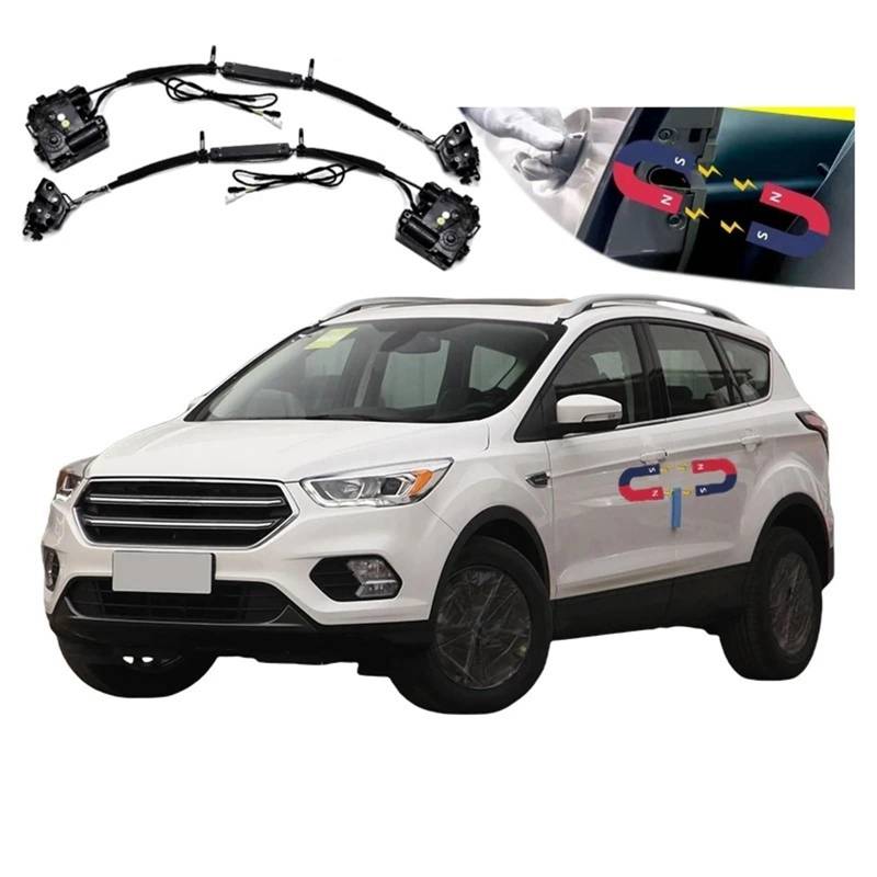 4 stücke Auto Smart Elektrische Saugtür Umgerüstet Automatische Schlösser Soft Close Anti Pinch Super Silence Kompatibel for Ford Kuga 2013-2021 von JLPOCRBJ