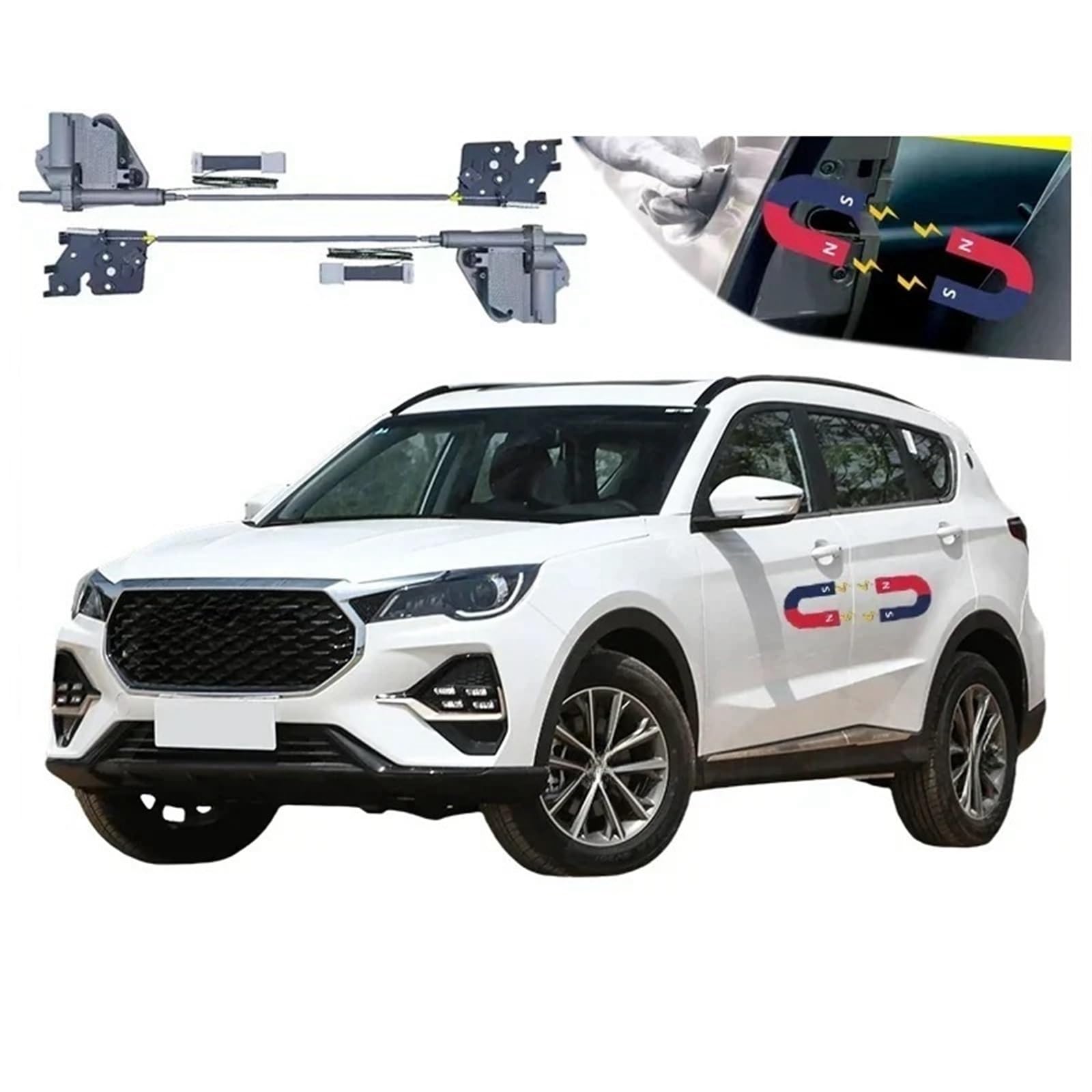 4 stücke Auto Smart Elektrische Saugtür Umgerüstet Automatische Schlösser Soft Close Anti Prise Kompatibel for Chery X70 2018-2024 Auto Zubehör von JLPOCRBJ