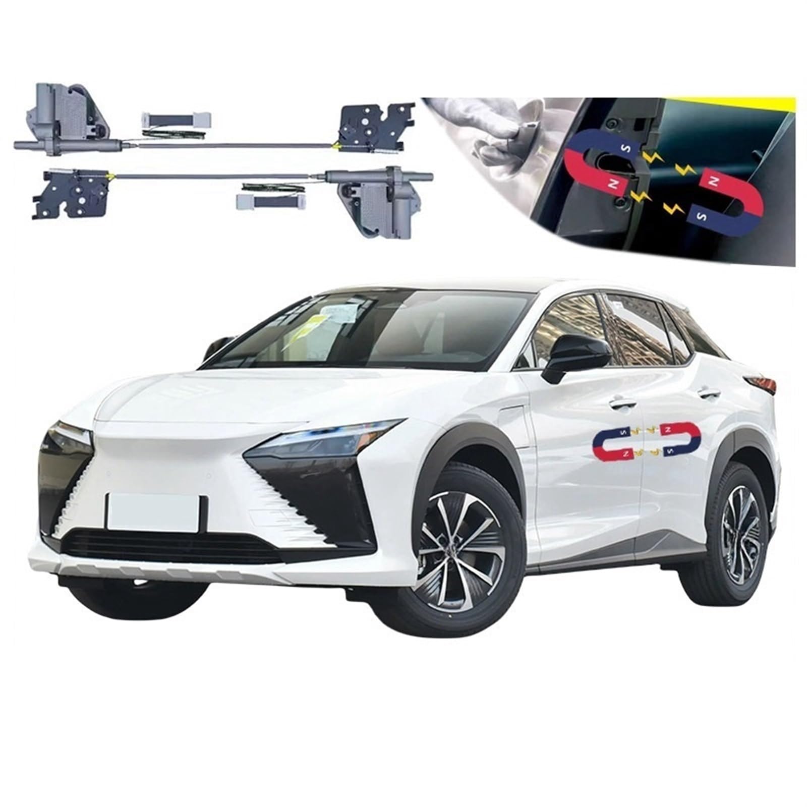 4 stücke Auto Smart Elektrische Saugtür Umgerüstet Automatische Schlösser Soft Close Anti Prise Kompatibel for Lexus RZ 2023-2024 auto Zubehör von JLPOCRBJ