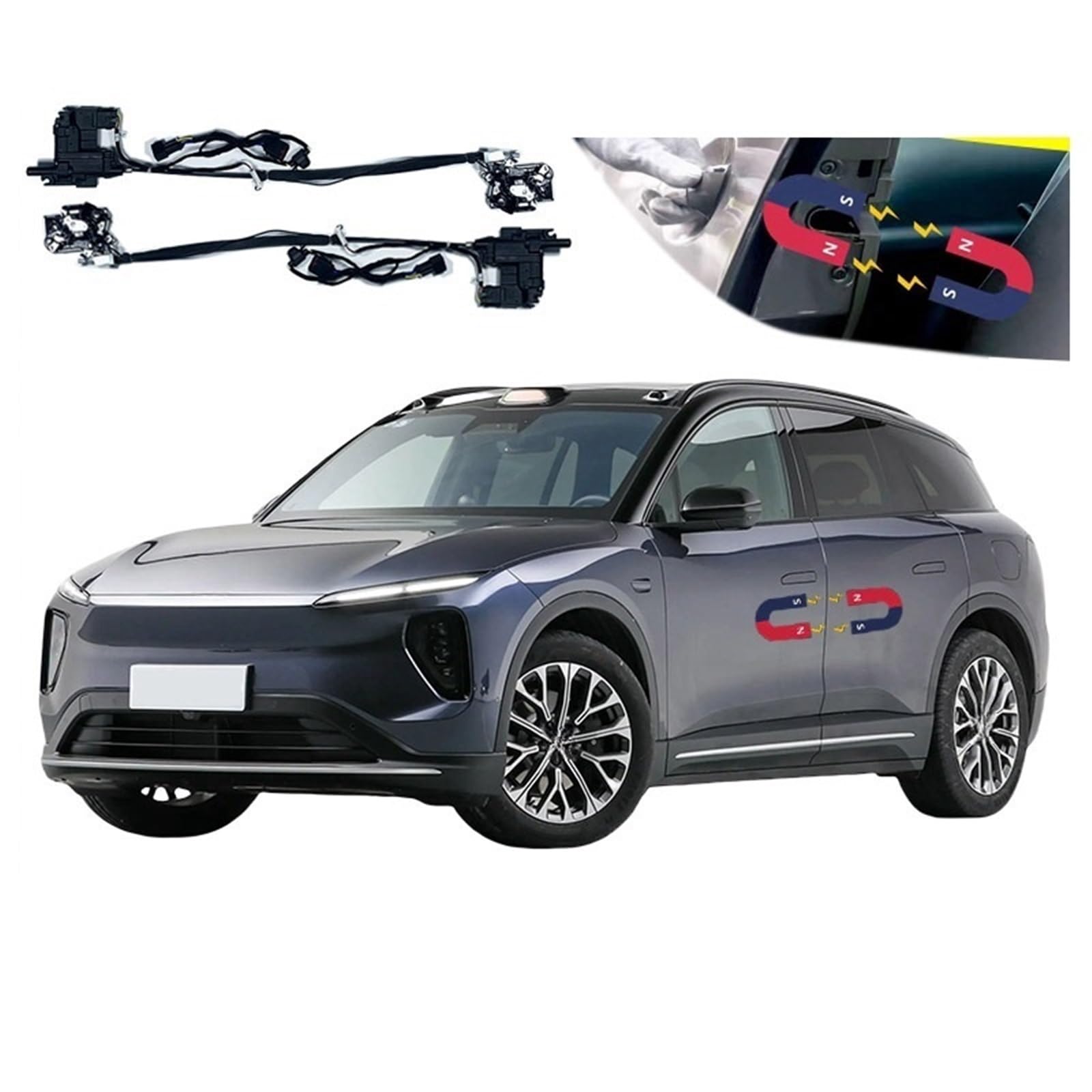 4 stücke Auto Smart Elektrische Saugtür Umgerüstet Automatische Schlösser Soft Close Anti Prise Kompatibel for NIo Es6 2021-2024 auto Zubehör von JLPOCRBJ