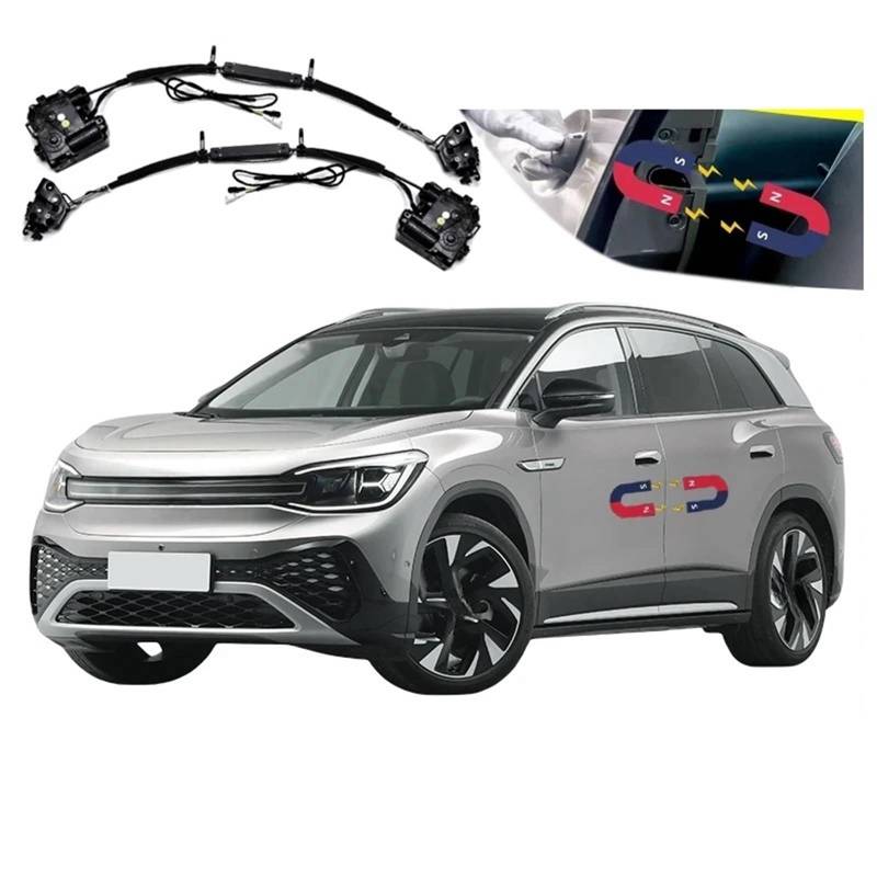 4 stücke Auto Soft Close Türverriegelung Pass Lock Antrieb Elektrische Absorption Saug Stille Näher Kompatibel for VW ID.6 CROZZ 2021-2024 von JLPOCRBJ