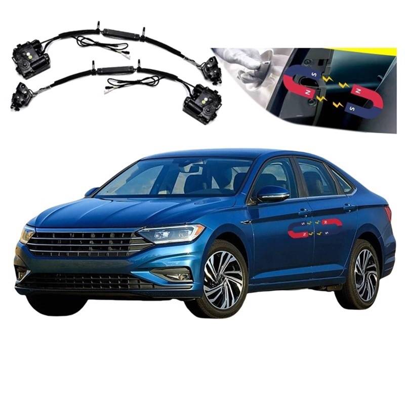 4 stücke Auto Soft-Close Türverriegelung Pass Lock Antrieb Elektrische Absorption Saug Stille Näher Kompatibel for VW Jetta 2013-2019 von JLPOCRBJ