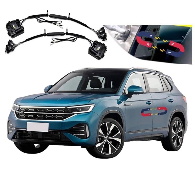 4 stücke Auto Soft Close Türverriegelung Pass Lock Antrieb Elektrische Absorption Saug Stille Näher Kompatibel for VW Tayron 2018-2023 von JLPOCRBJ