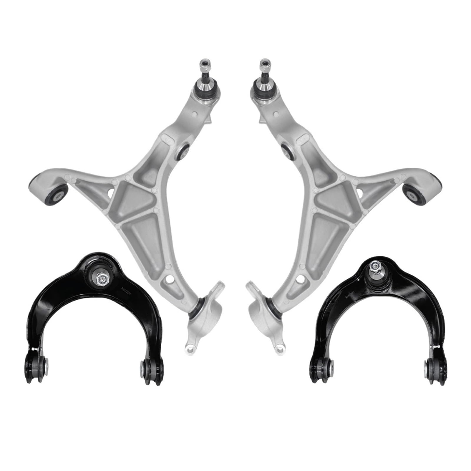 4 stücke Front Upper Lower Arm Mit Kugelgelenk Set Kompatibel for Jeep Grand Cherokee Kompatibel for Dodge Durango 2016-2021 von JLPOCRBJ