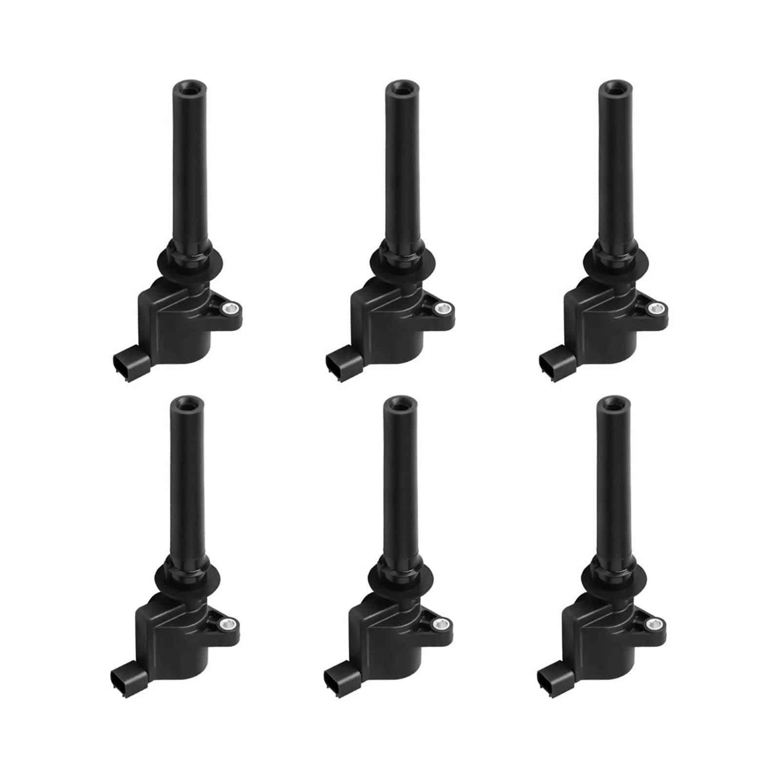 6Pcs Zündspule Kompatibel for Ford Escape 01-08 Kompatibel for Ford Five Hundred Freestyle Taurus 3,0 L V6 05-07 von JLPOCRBJ