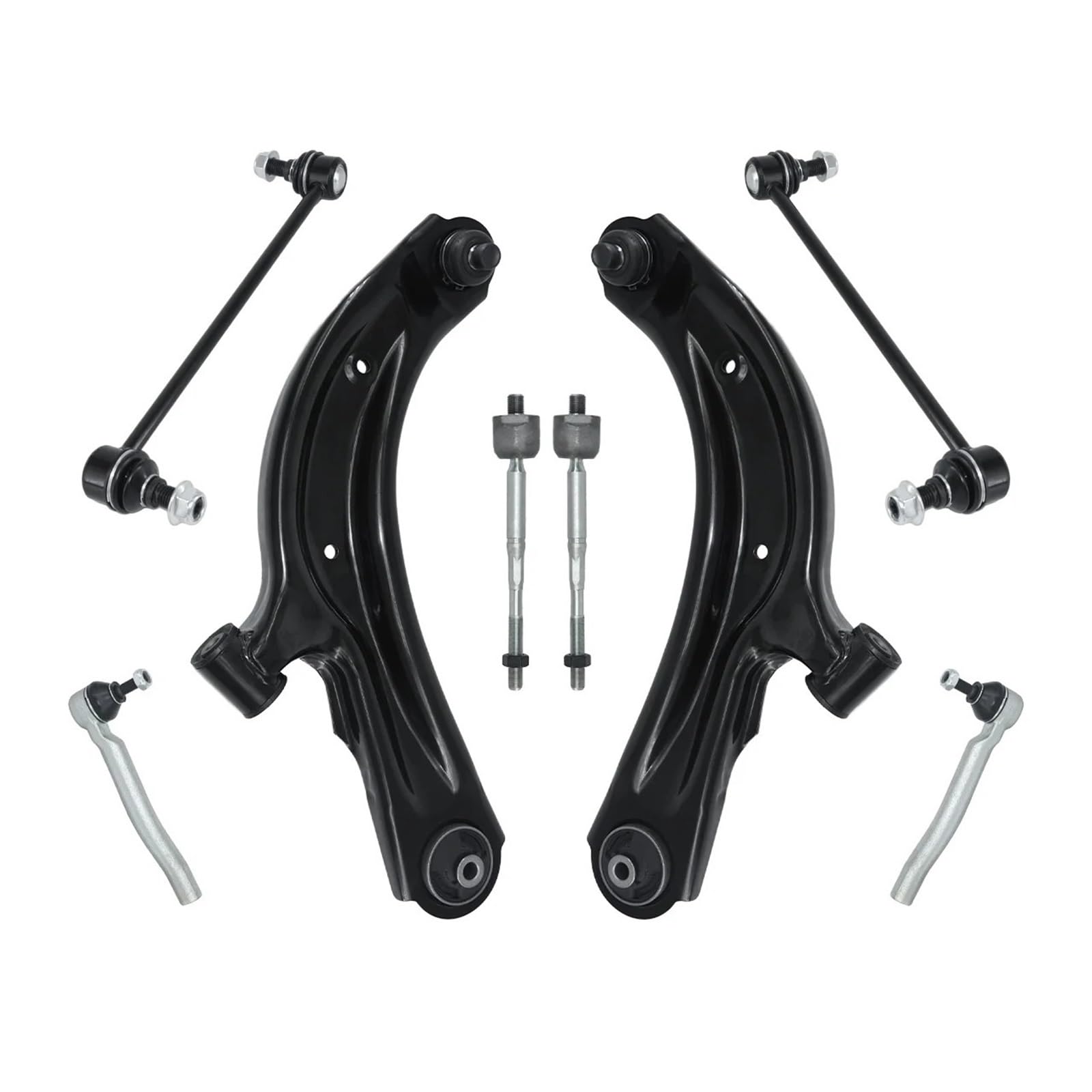 8 stücke Front Lower Arm Sway Bar Link Äußere Innere Krawatte Stange Kompatibel for NISSAN SENTRA NV200 Kompatibel for CHEVROLET 2013-2019 von JLPOCRBJ