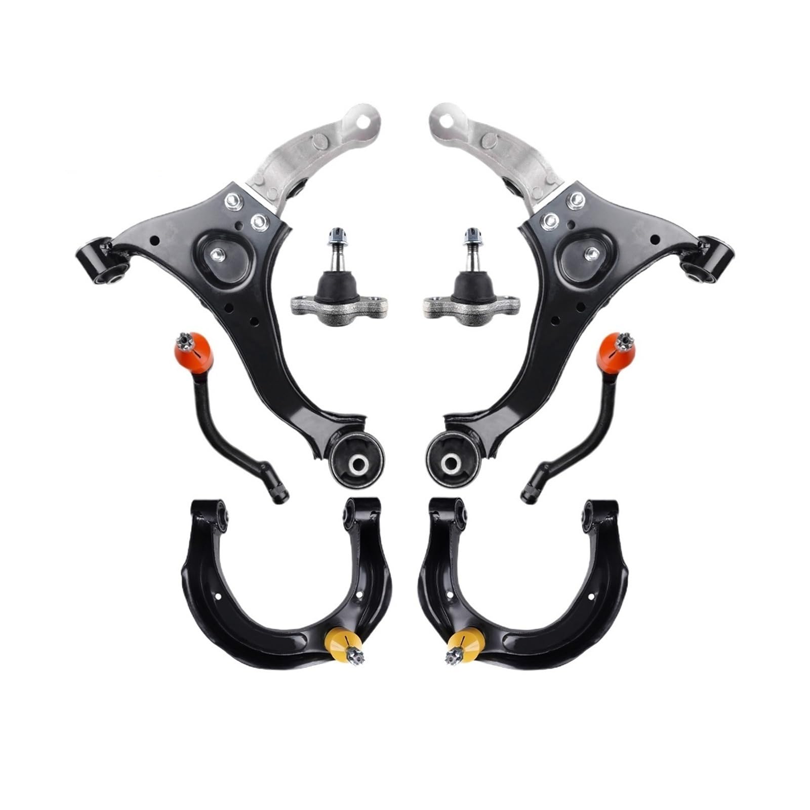 8 stücke Front Upper Lower Arm Kugelgelenk Spurstangenkopf Suspension Kit Kompatibel for Hyundai Sonata 2006 2007 2008 545002H000 von JLPOCRBJ