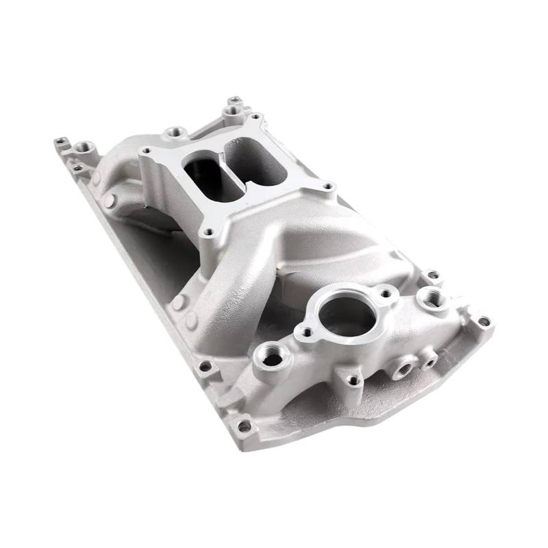 Aluminium Dual Plane Vortec Air Gap Ansaugkrümmer for Small Block Kompatibel mit Chevy SBC 350 1996-up Automobilteile Luftansaugsystem von JLPOCRBJ