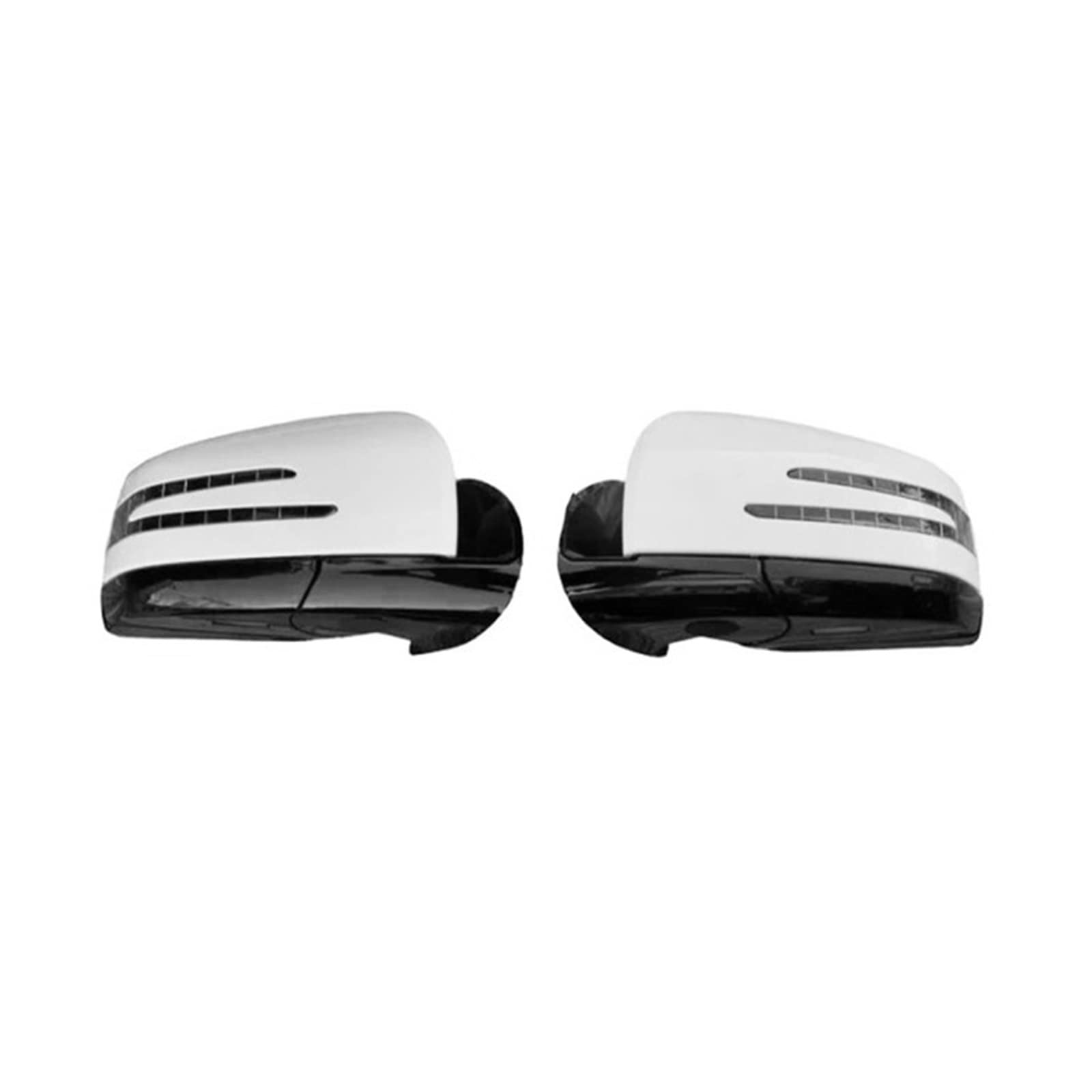 Auto Außen Rückspiegel Montage Schwarz Weiß Kompatibel for Mercedes Benz W164 ML350 GL350 ML GL Klasse Power Rückspiegel 2005-2011(White left and right) von JLPOCRBJ