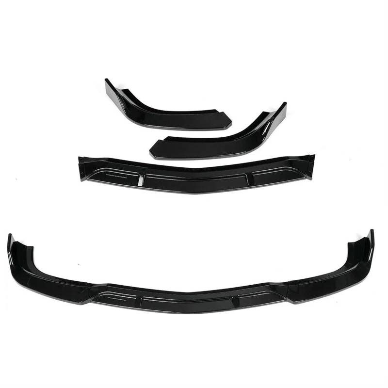 Auto-Frontstoßstange Lip Body Kit Spoiler kompatibel for Mercedes Benz W204 C180 C200 C250 C300 C350 2012–2014(Glossy Black) von JLPOCRBJ