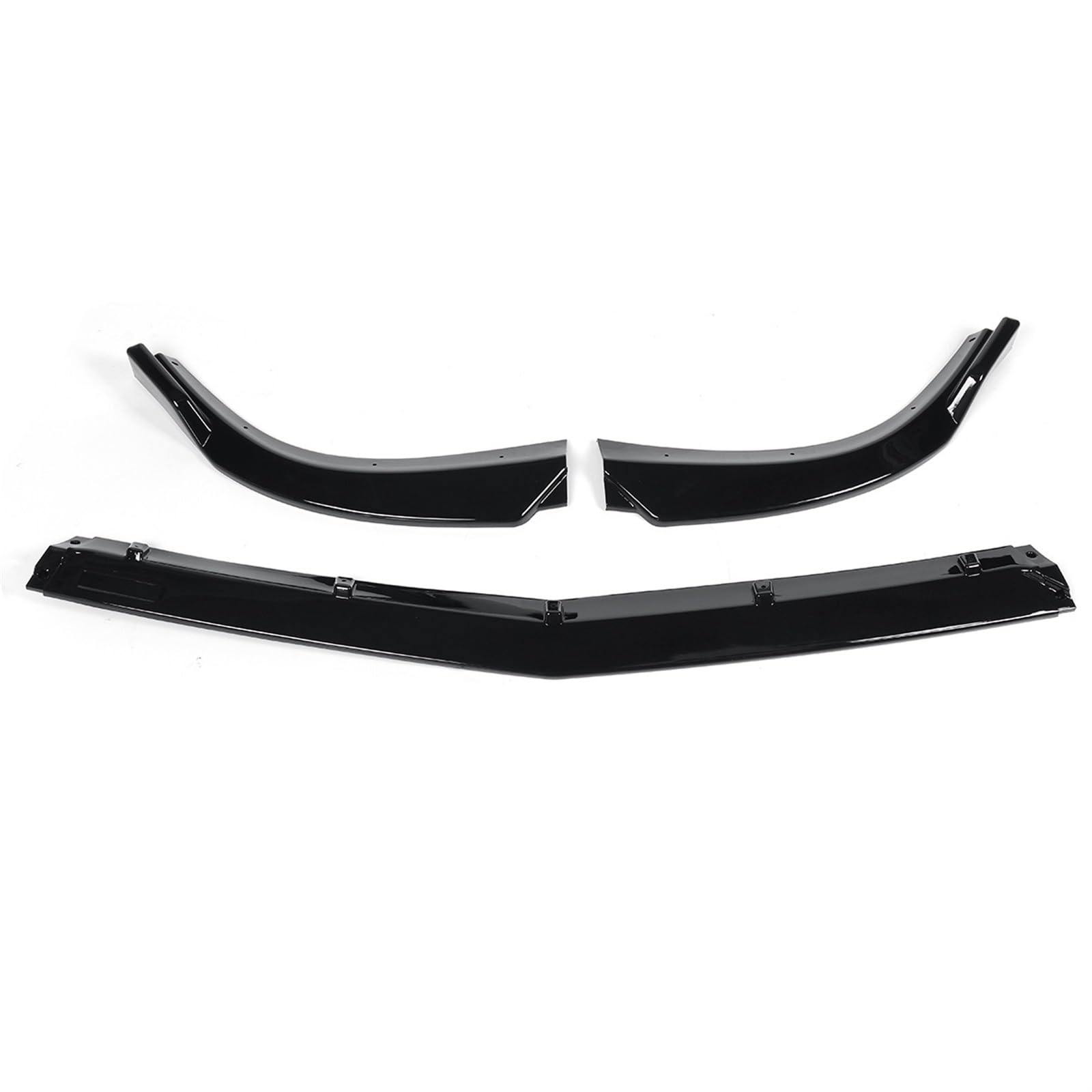 Auto Frontstoßstange Lip Deflector Lip Body Kit Spoiler Splitter kompatibel for Mercedes kompatibel for Benz W204 C180 C200 C220 C250 C300 Sport 2011–2014(Glossy Black) von JLPOCRBJ