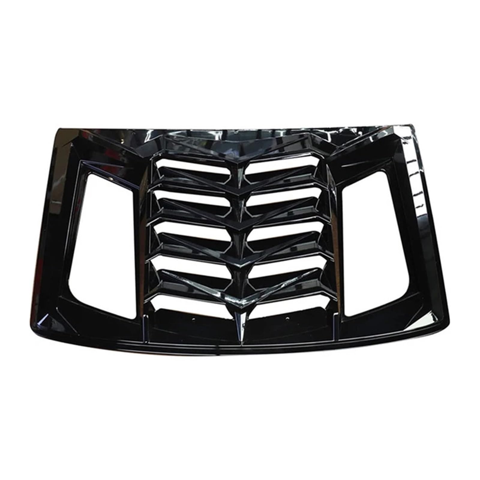 Auto-Heckfenster-dekorative Jalousie, Luftauslass-Shutter-Grill-Abdeckung, kompatibel for Chevrolet Camaro 2016–2023, ABS-Sonnenschutz-Shell-Zubehör(Gloss Black) von JLPOCRBJ