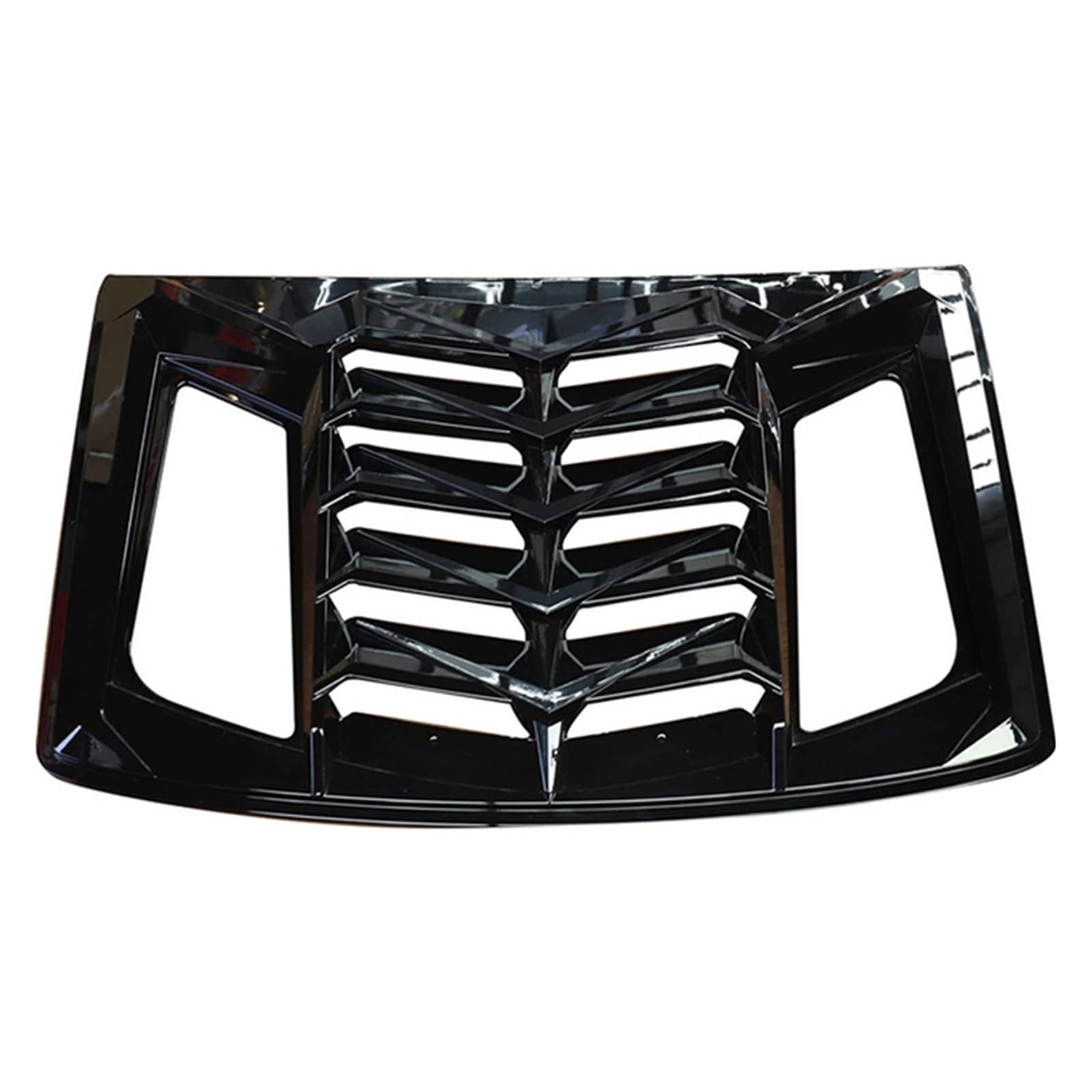 Auto-Heckfenster-dekorative Lamellen-Luftauslass-Shutter-Grill-Abdeckung, kompatibel for Chevrolet Camaro 2016–2023, ABS-Sonnenschutz-Shell-Zubehör(Gloss Black) von JLPOCRBJ