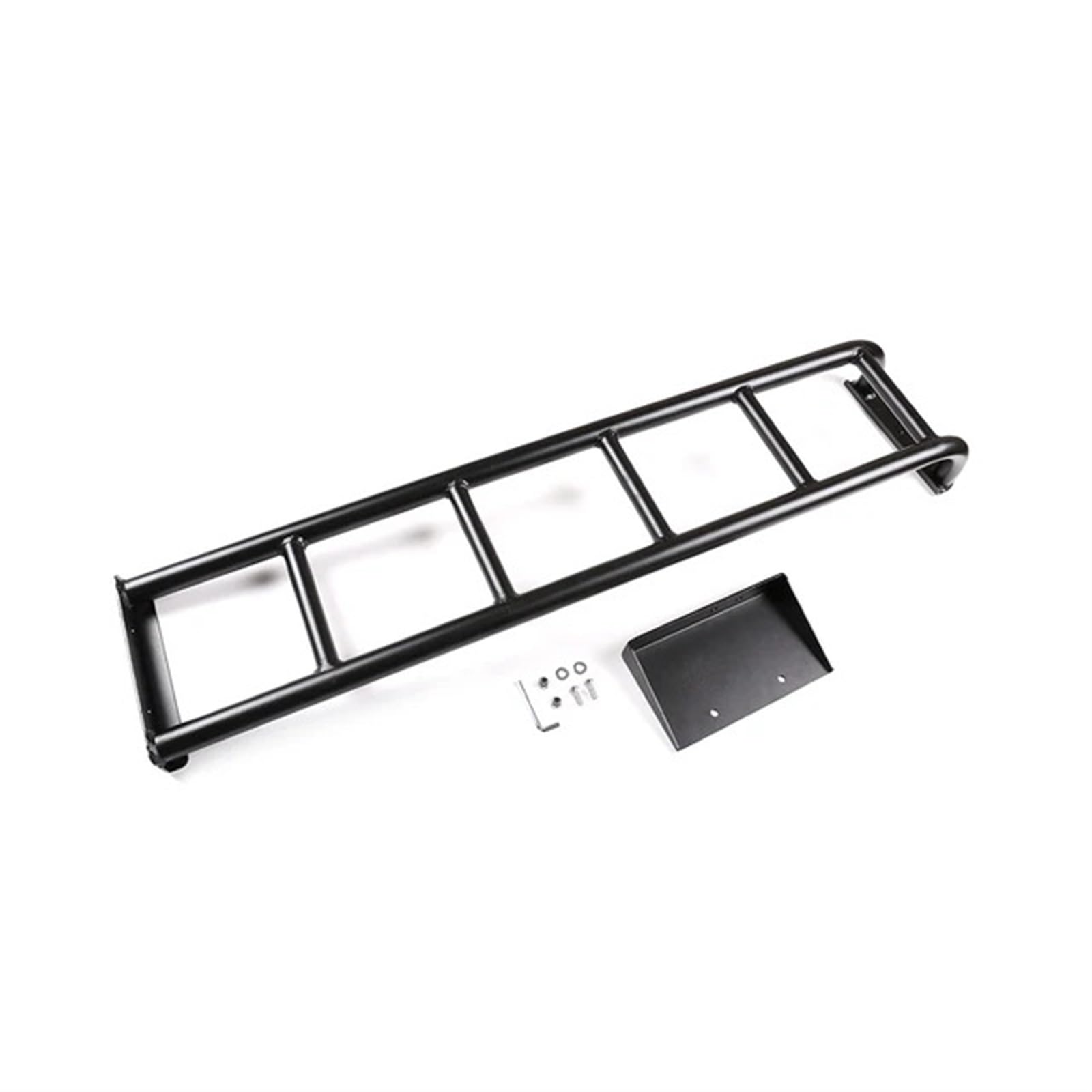 Auto-Heckklappen-Heckklappen-Dachleiter-Kletter-Außenzubehör, Aluminiumlegierung, Schwarz, kompatibel for Land Rover Defender 2004–2019 von JLPOCRBJ